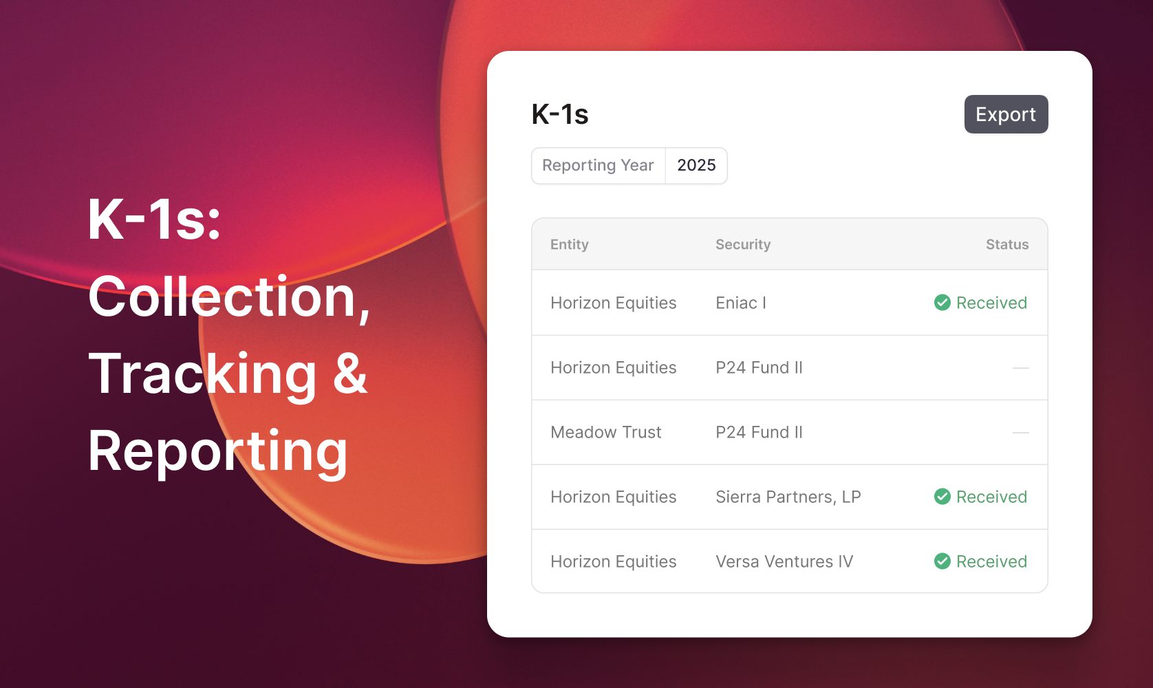 The K-1 Management Software Built for How LPs Actually Work